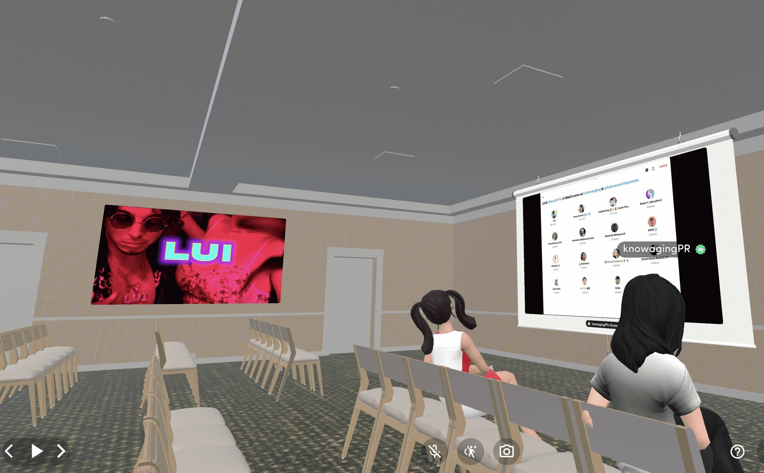 Renting a Metaverse Conference room